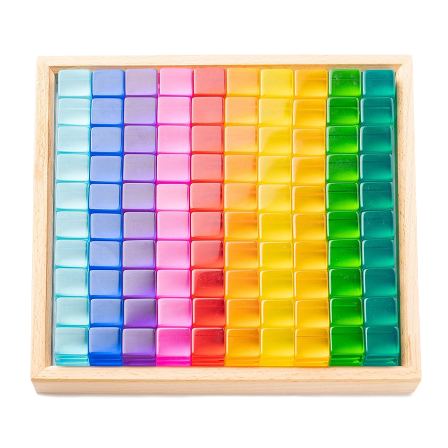 Bauspiel Lucent Cubes, Set of 100