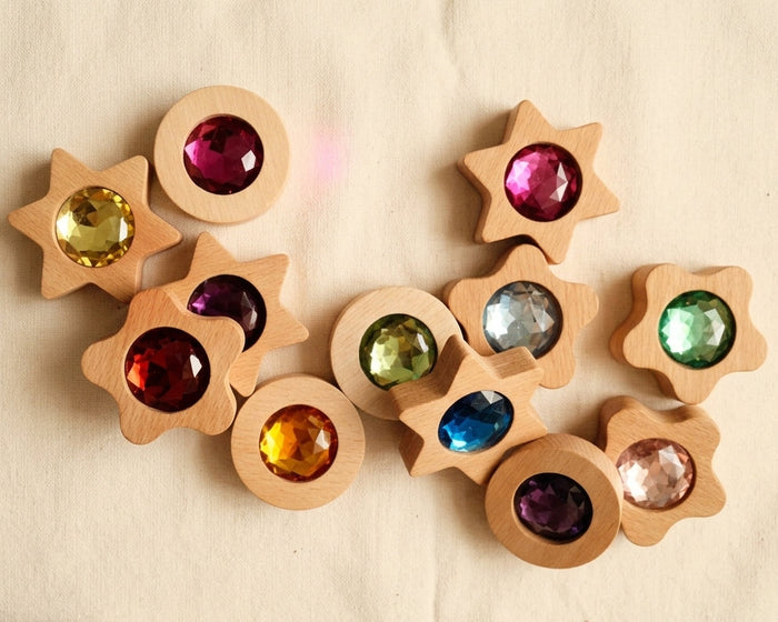 Bauspiel Sparkling Nuggets (Play Coins), 12-Piece Set