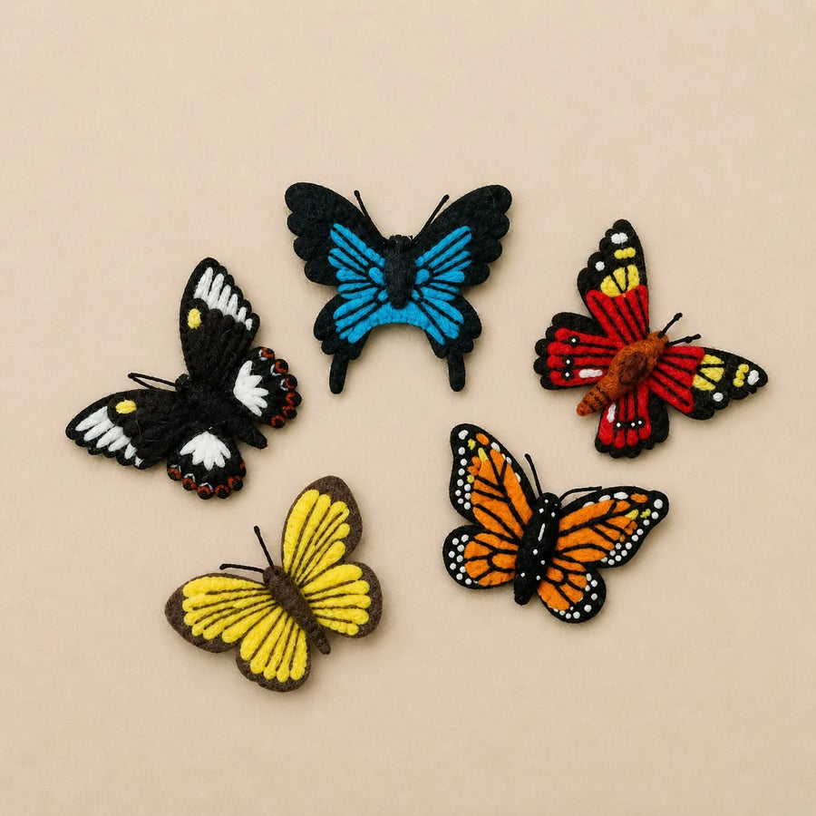 Butterflies Finger Puppet Set of 5