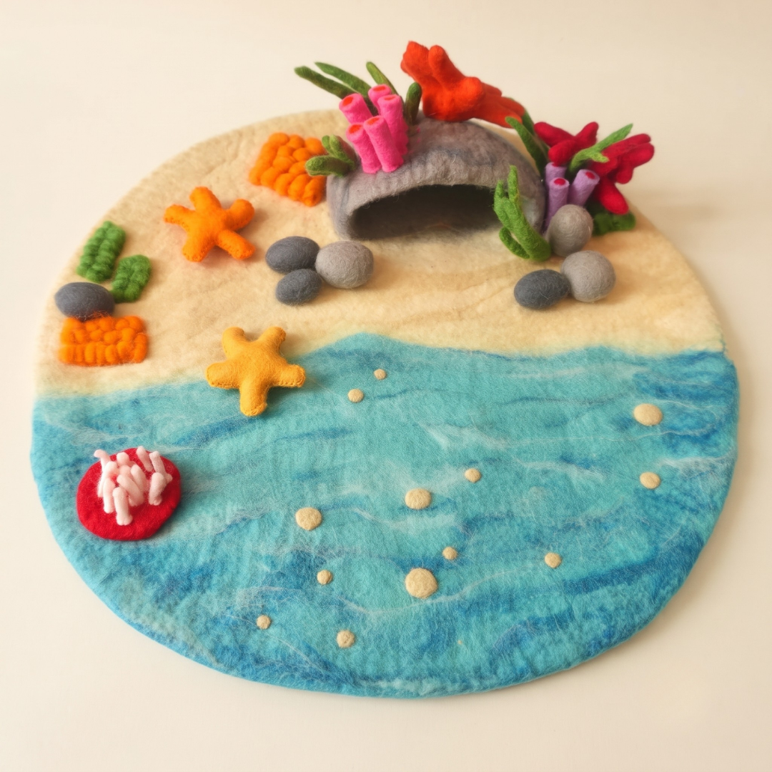 Coral Cave Felt Play Mat