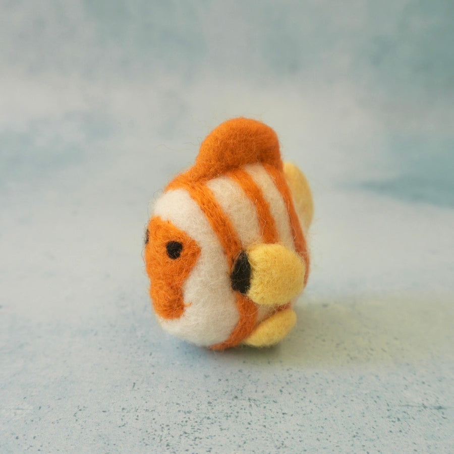 Felt Angel Fish, hand-felted from New Zealand wool felt.