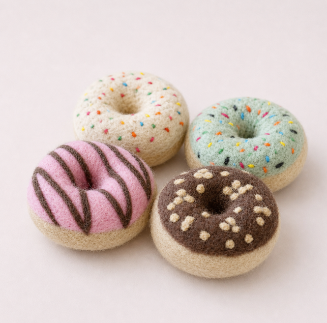 Felt Donuts, Set of 4