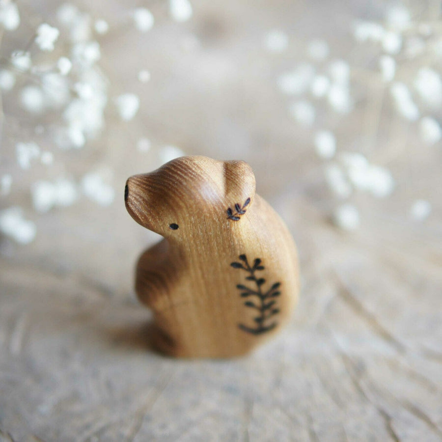 Wooden Baby Bear, Standing