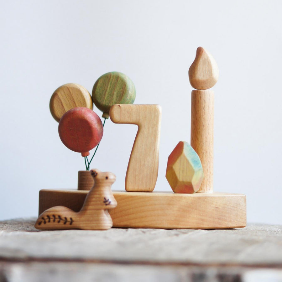 Wooden Balloon Ornament, Green