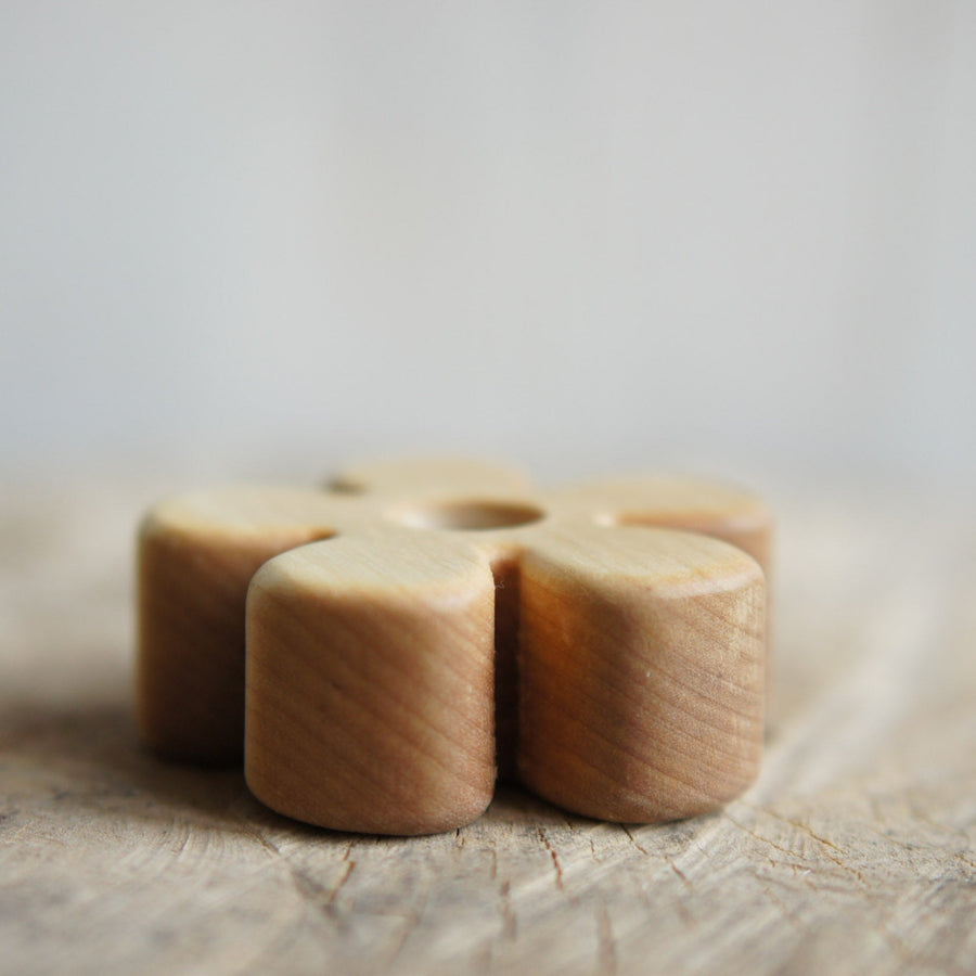 Waldorf Flower Stand, a wooden Waldorf celebration piece by Tiny Fox Hole (view 2)