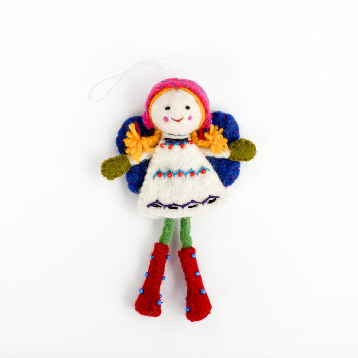 Felt Fairy, White Dress