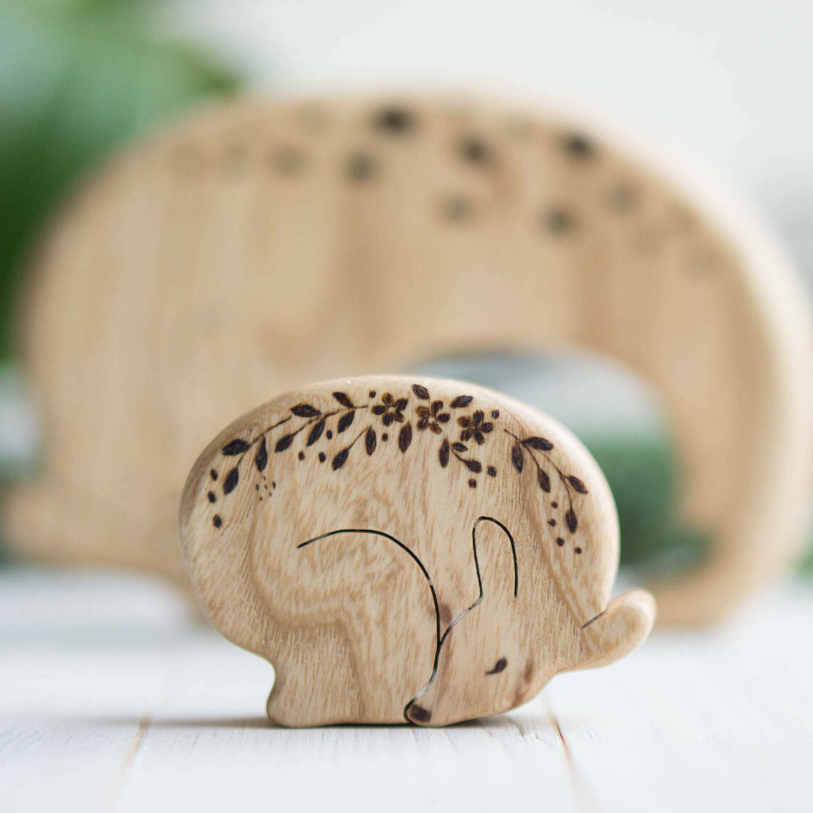 Wooden Deer Puzzle, a natural wood puzzle by Tiny Fox Hole (view 2)