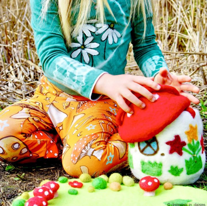 Felt Toadstool Fairy House Bag