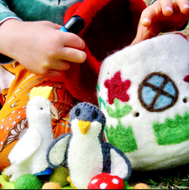 Felt Toadstool Fairy House Bag