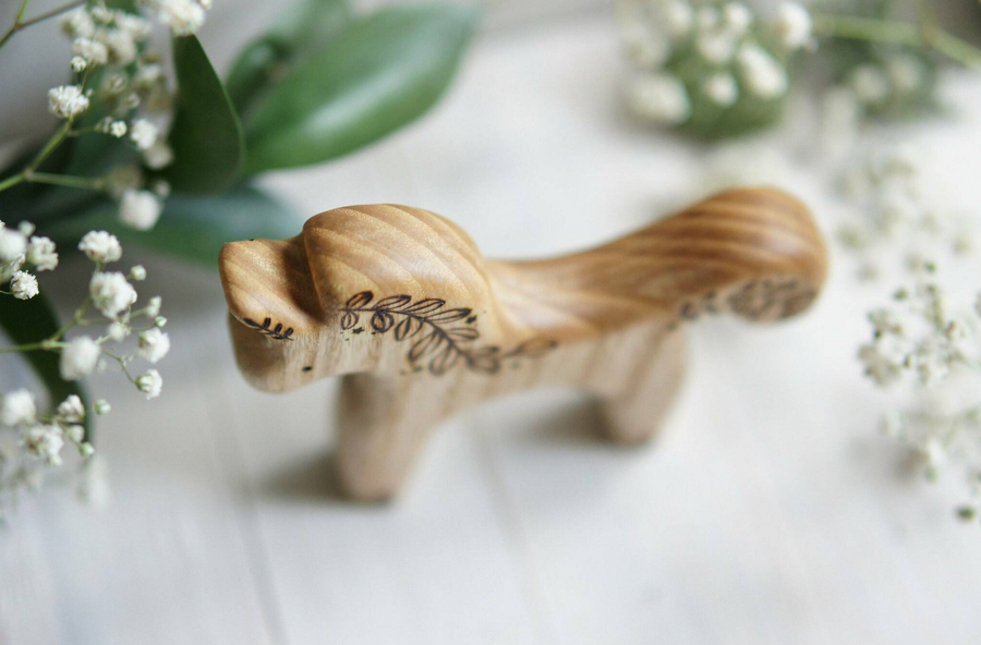 Wooden Unicorn Toy, Flower