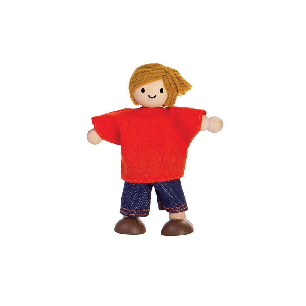 Plan Toys Boy Dollhouse Figure - Light Skin Tone