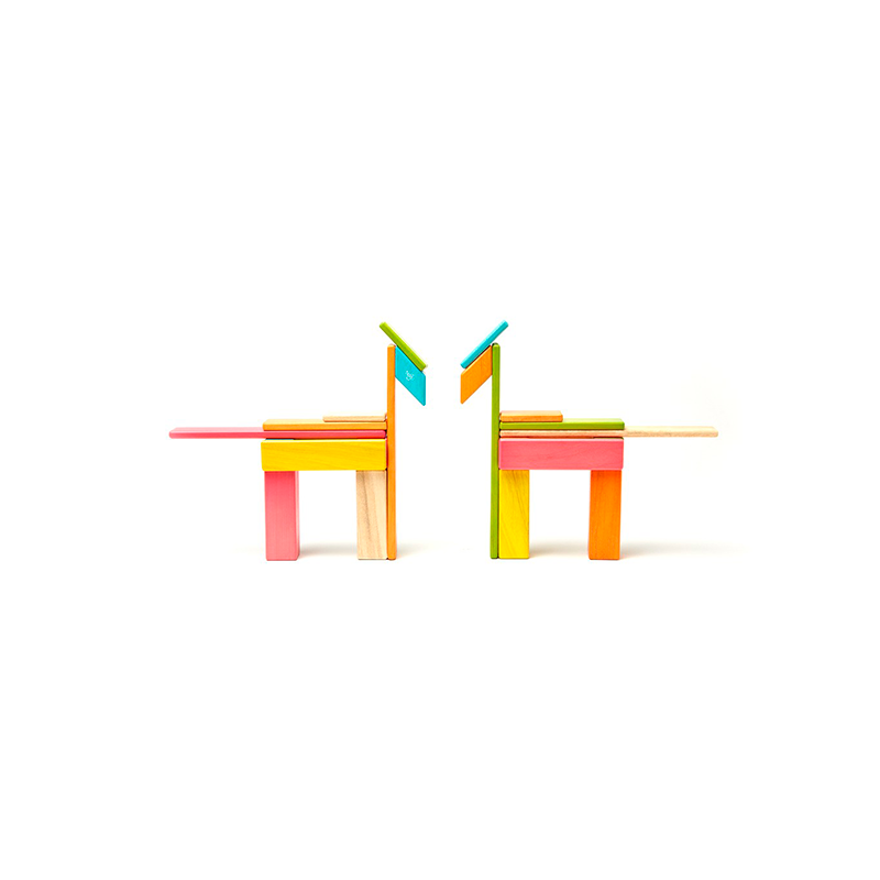 24-Piece Set <br>Magnetic Wooden Blocks <br>Tegu Classics