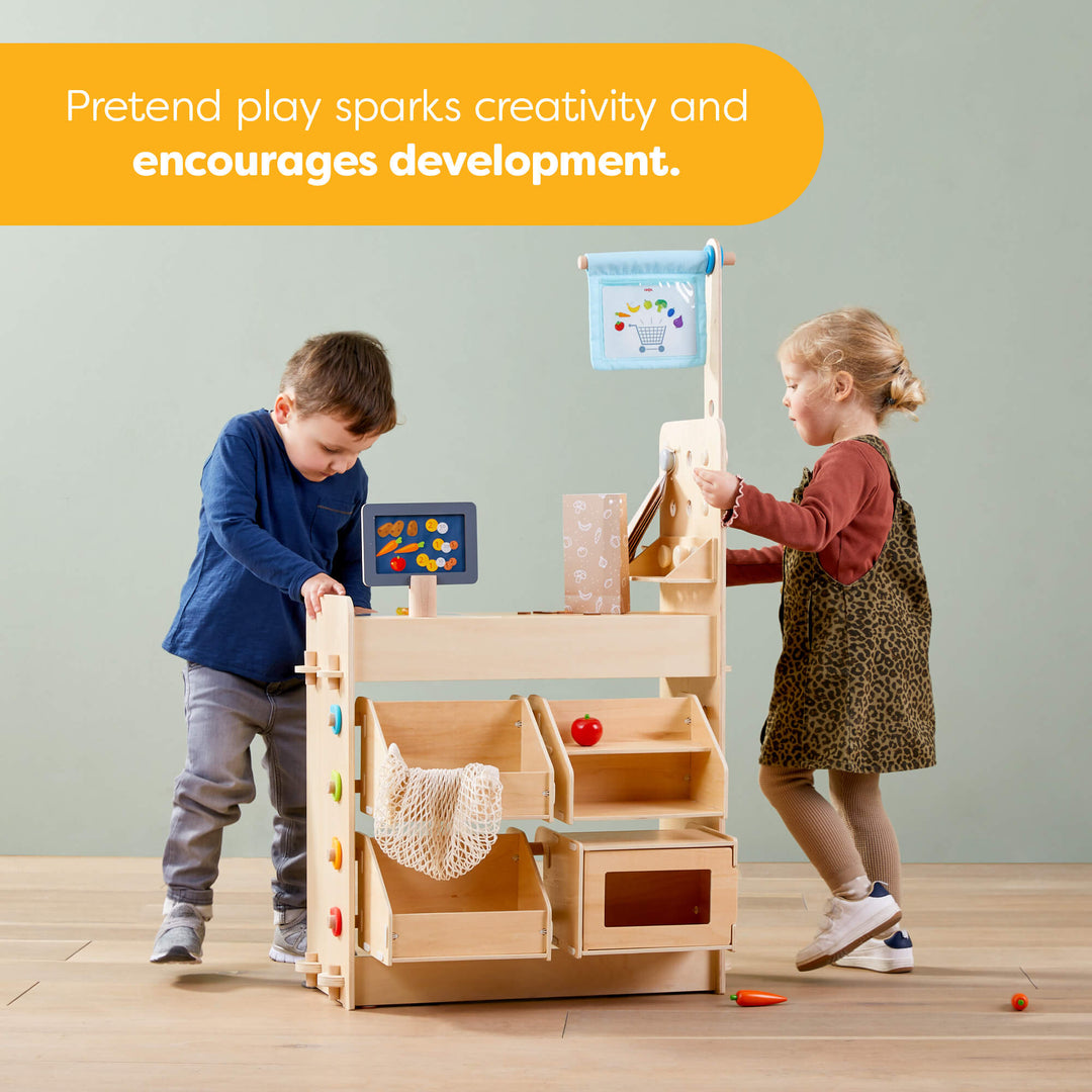 Creative Play 3 in 1 – Play Kitchen, Store &amp; Workshop