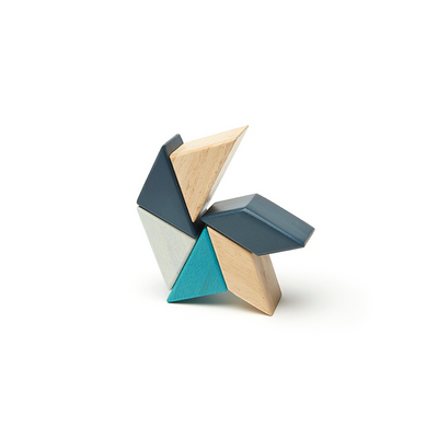 Pocket Pouch Prism <br>Magnetic Wooden Blocks <br>6 pieces