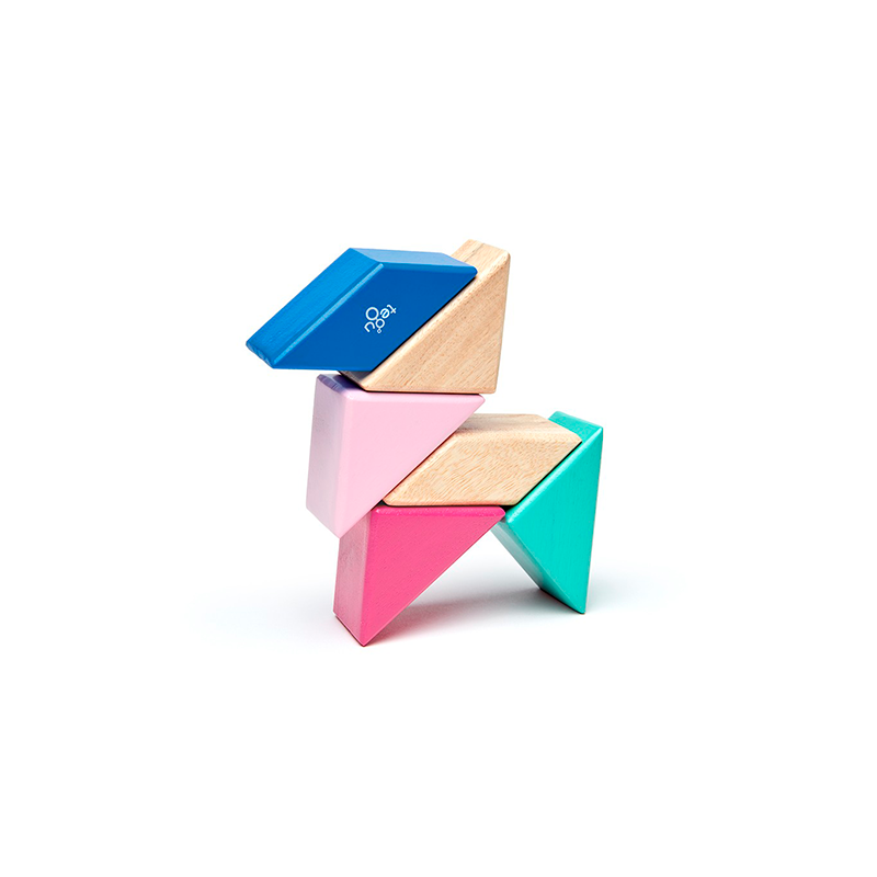Pocket Pouch Prism <br>Magnetic Wooden Blocks <br>6 pieces