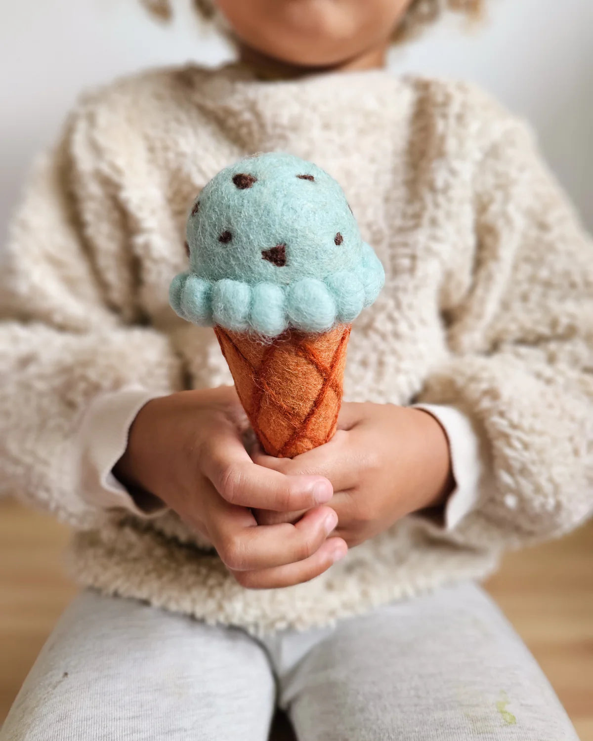 Felt Mint Chocolate Chip Ice Cream