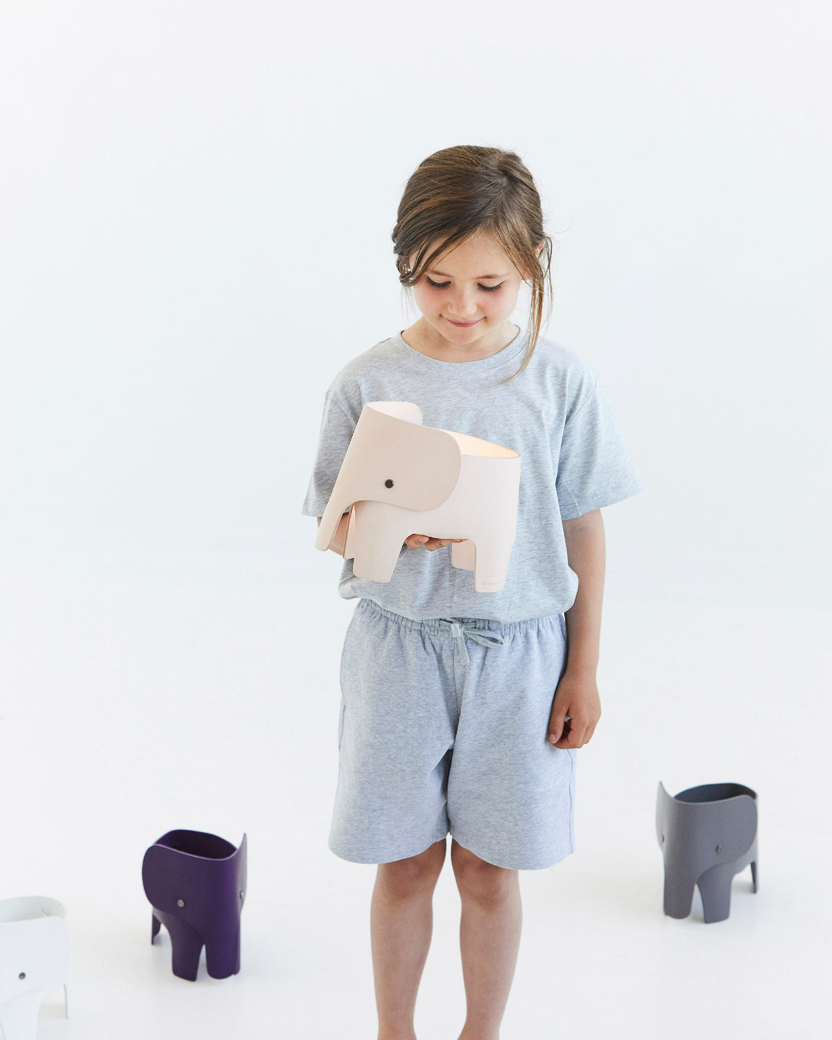 Lamp Elephant, Grey