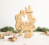 Wooden Tree Puzzle with Bird and Fox · view 1