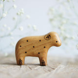 Wooden Lamb, Twig on Ear · view 2