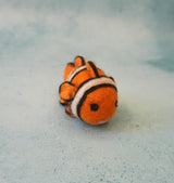 Felt Clown Fish, detail of the hand-felted wool. · view 6