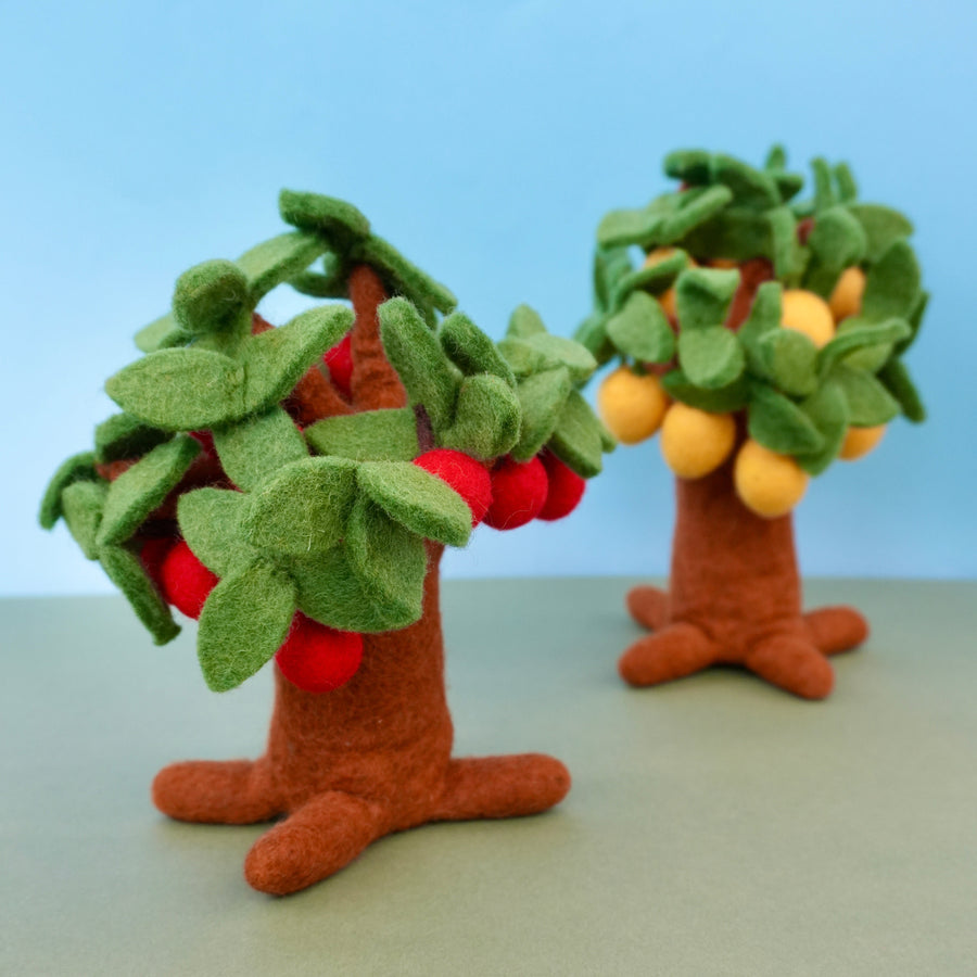 Felt Apple Tree, made for open-ended, small-world play.