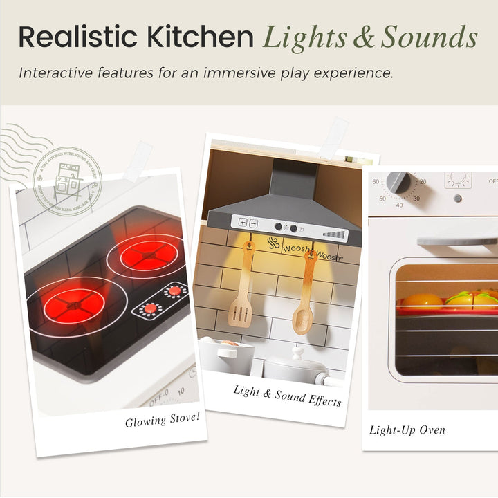 Sale Tiny Land® Interactive Play Kitchen with Sounds &amp; Cookware