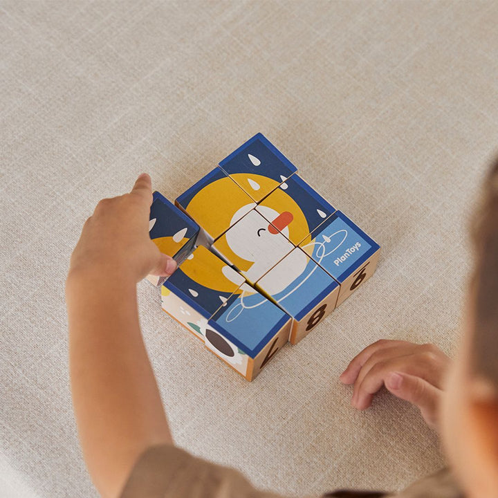 Plan Toys Animal Puzzle Cubes