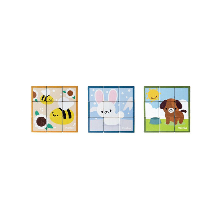 Plan Toys Animal Puzzle Cubes