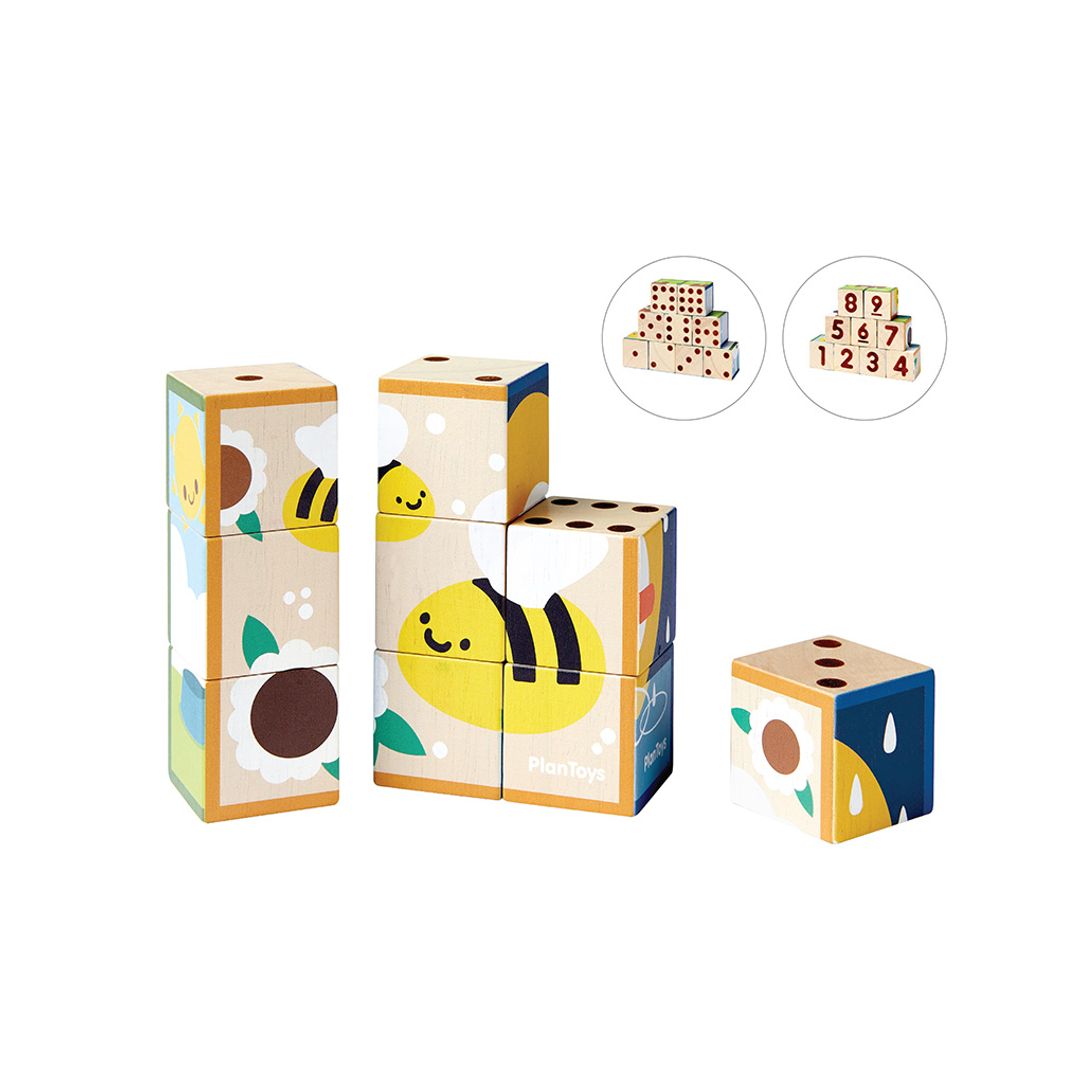 Plan Toys Animal Puzzle Cubes