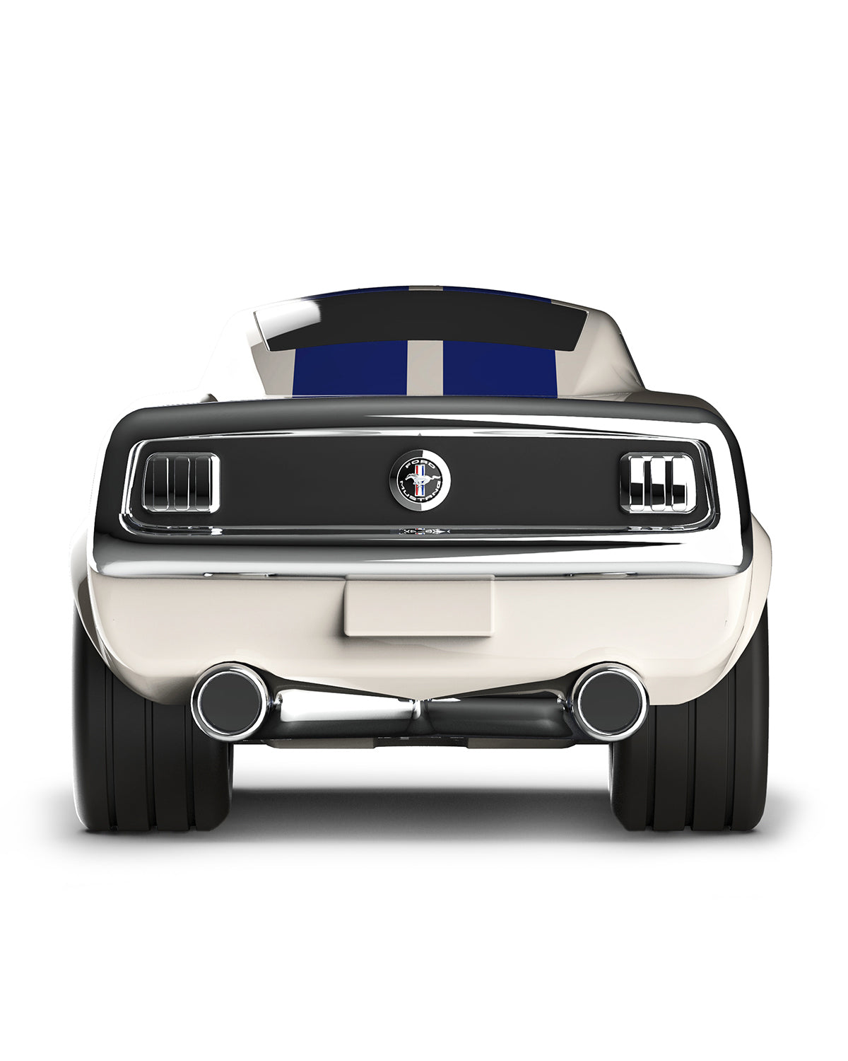 Baghera Ford Mustang Racing Car, Ivory White