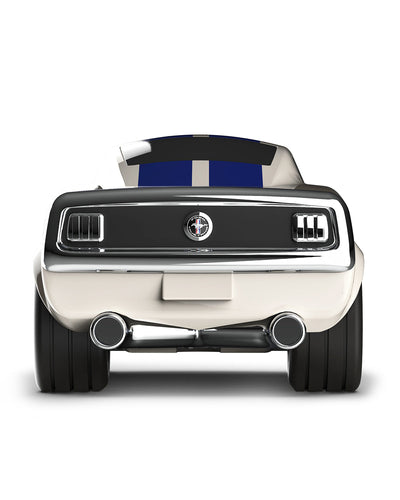 Baghera Ford Mustang Racing Car, Ivory White