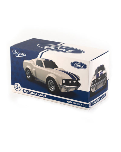 Baghera Ford Mustang Racing Car, Ivory White