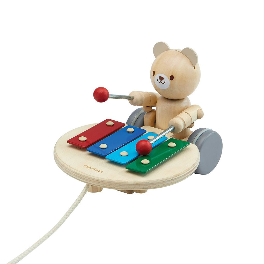 Plan Toys Pull Along Musical Bear