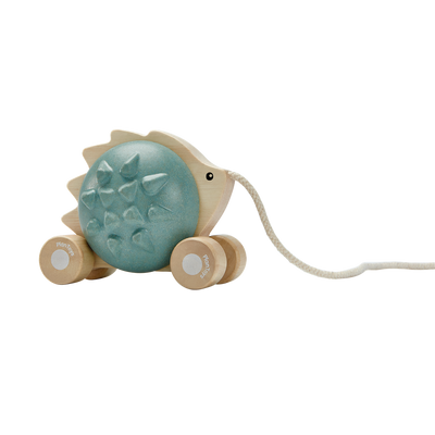 Plan Toys Pull-Along Hedgehog - Blue