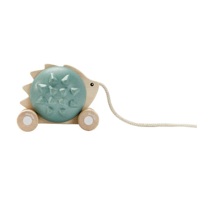 Plan Toys Pull-Along Hedgehog - Blue