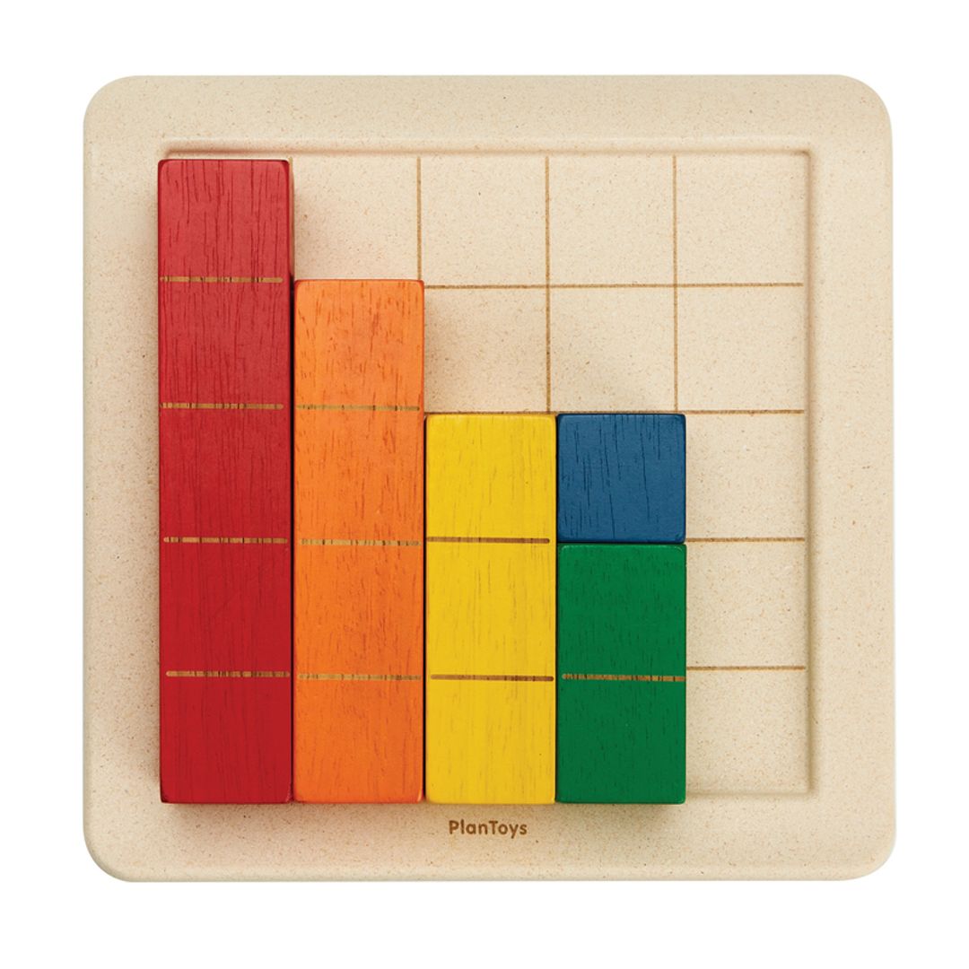 Plan Toys Colored Counting Blocks, Unit Plus