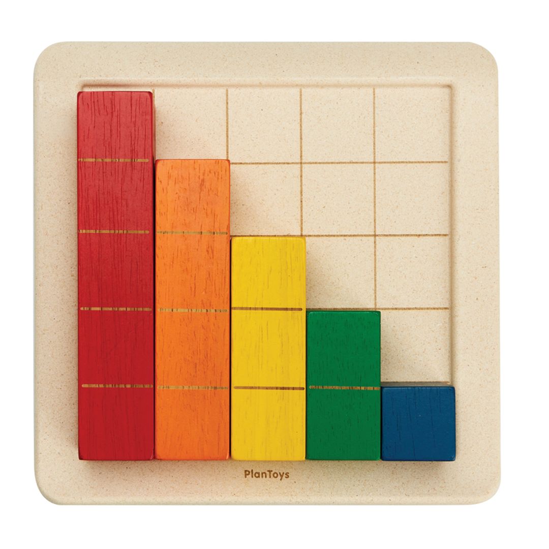 Plan Toys Colored Counting Blocks, Unit Plus