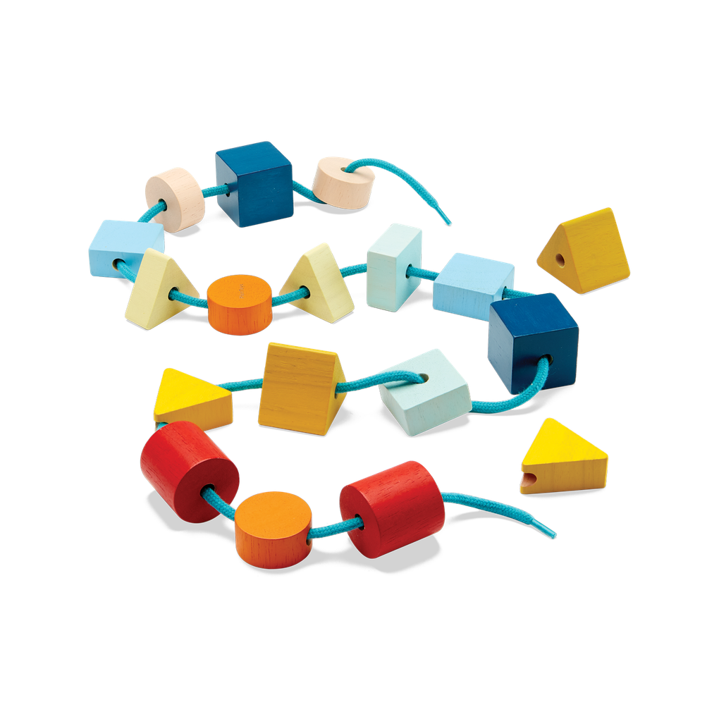 Plan Toys Geo Lacing Beads - Unit Plus