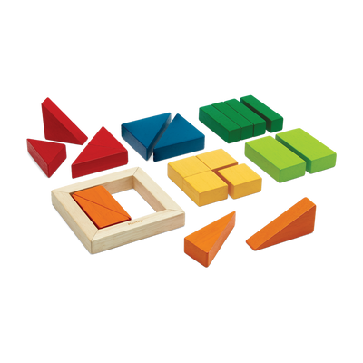 Plan Toys Fraction Blocks - Unit Plus