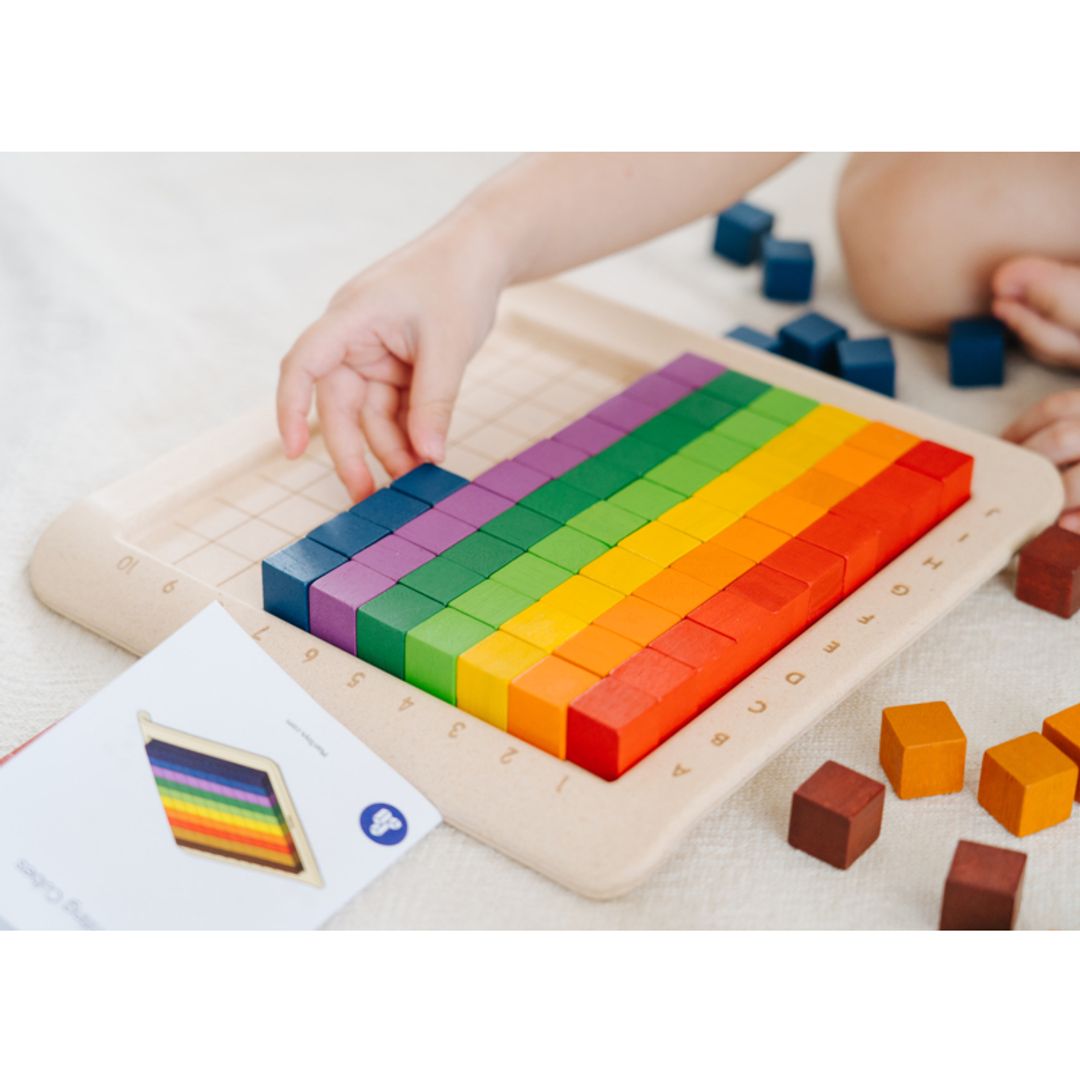 Plan Toys 100 Counting Cubes - Unit Plus