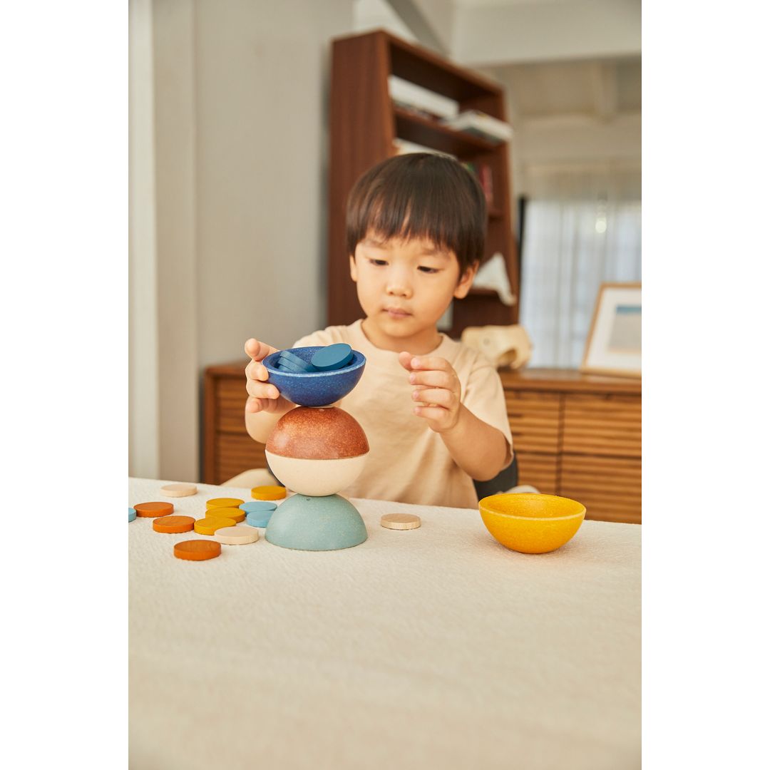 Plan Toys Sort & Count Cups - Orchard