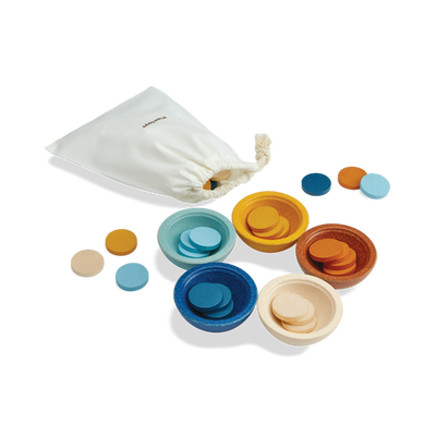 Plan Toys Sort & Count Cups - Orchard