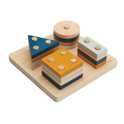 Plan Toys Geometric Sorting Board - Orchard