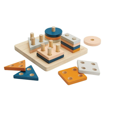 Plan Toys Geometric Sorting Board - Orchard