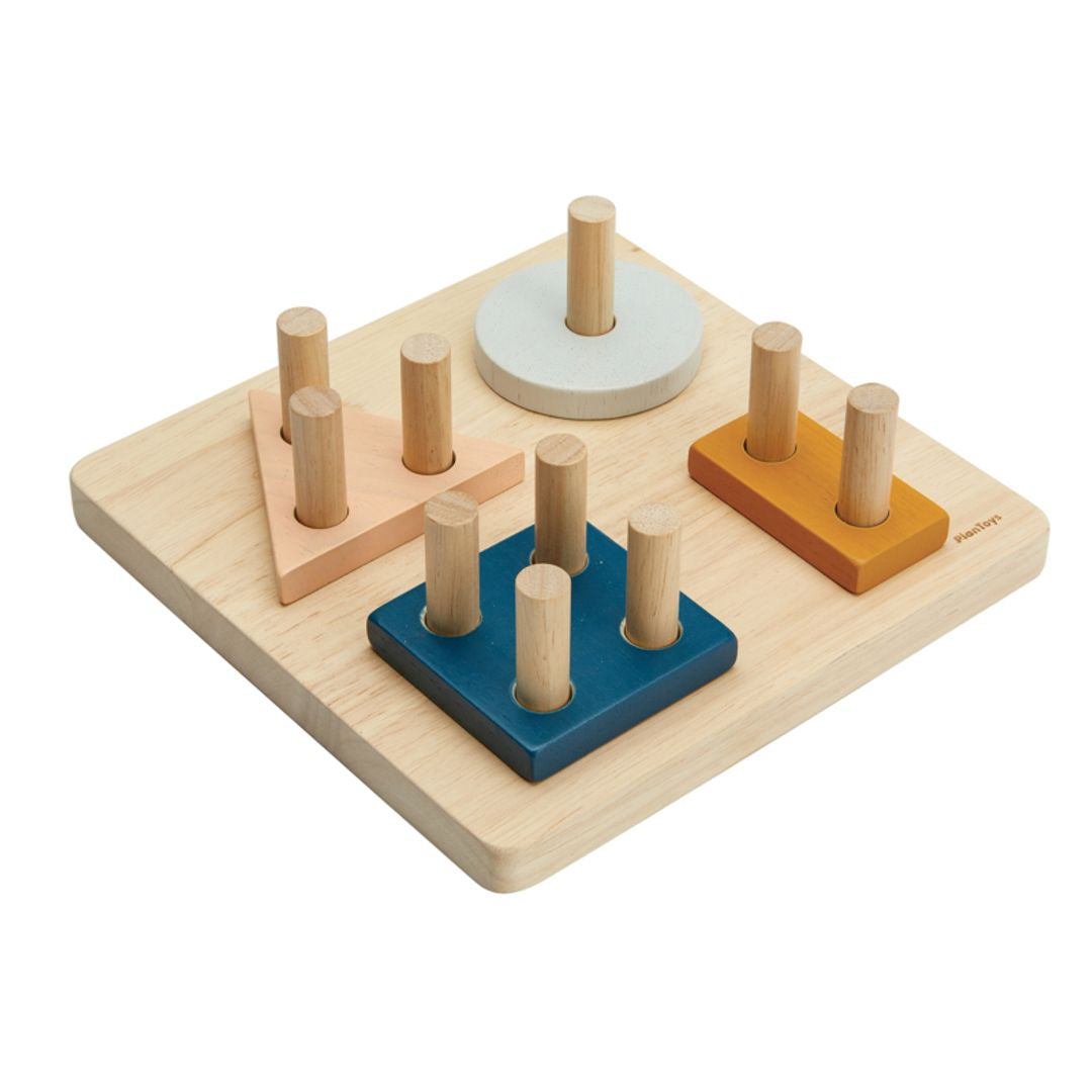 Plan Toys Geometric Sorting Board - Orchard