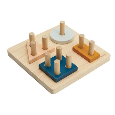 Plan Toys Geometric Sorting Board - Orchard