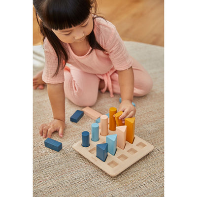 Plan Toys Geometric Peg Board - Orchard