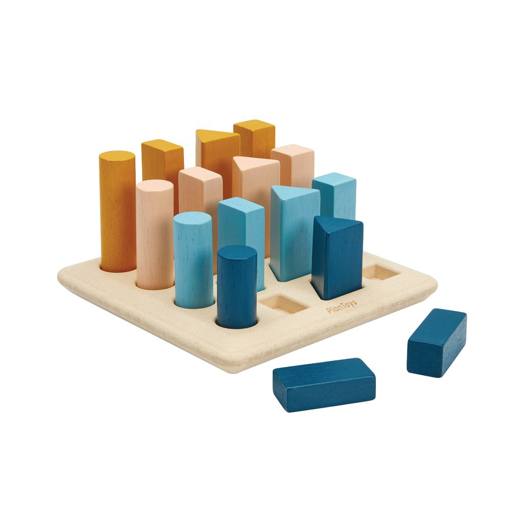 Plan Toys Geometric Peg Board - Orchard
