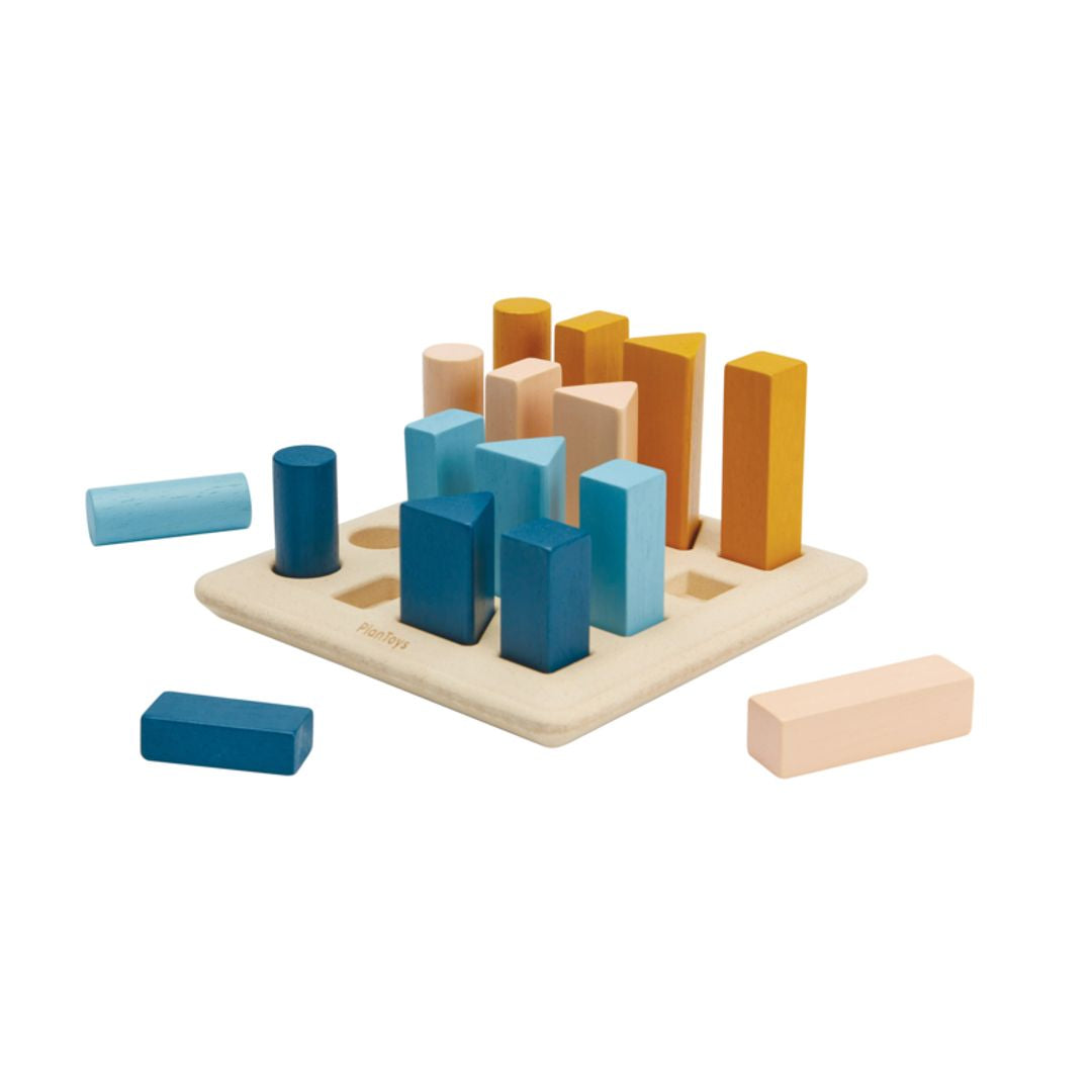 Plan Toys Geometric Peg Board - Orchard