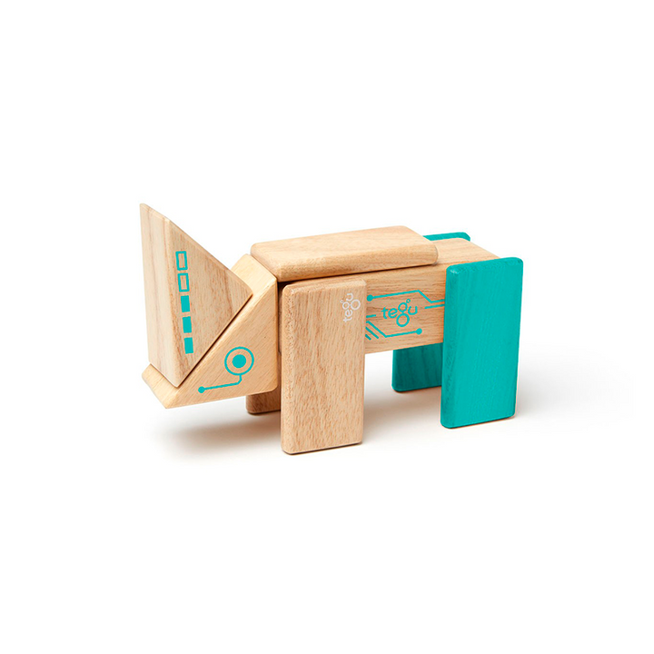 Robo <br>Magnetic Wooden Blocks <br>Future Collection, 8 pieces